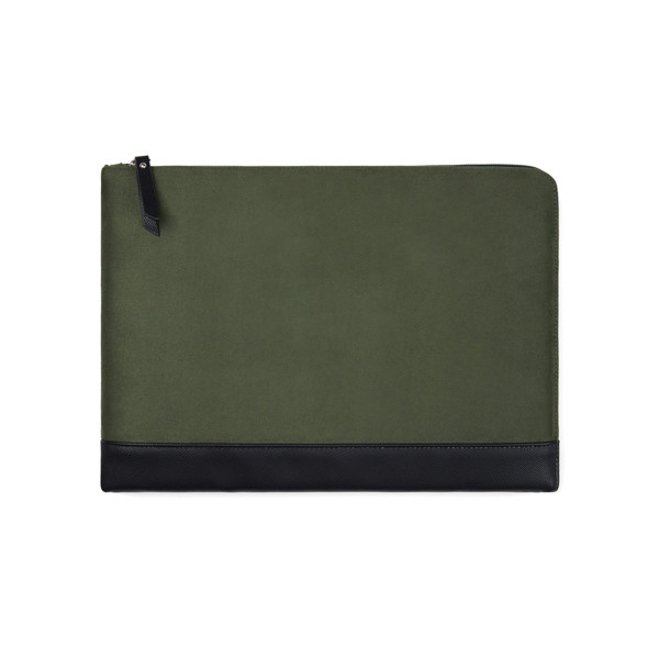 Obal na 16" notebook VINGA Marlow z RCS recykl. polyesteru - Zelená / Černá