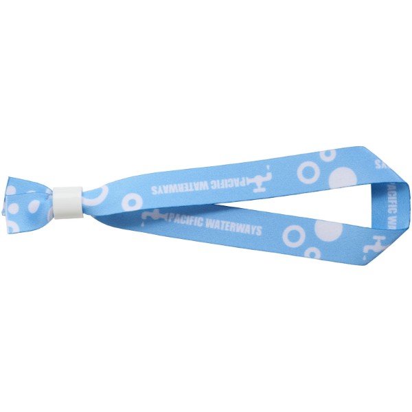 Bracelet plastique festival sublimation El - Blanc