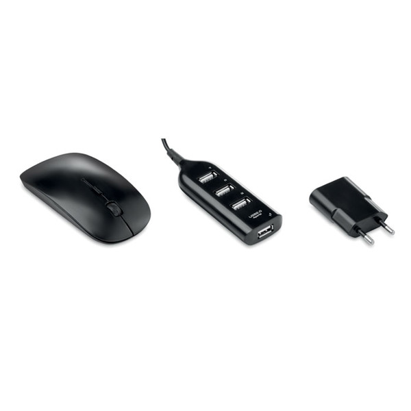 Set accessori per computer Powerset - Nero