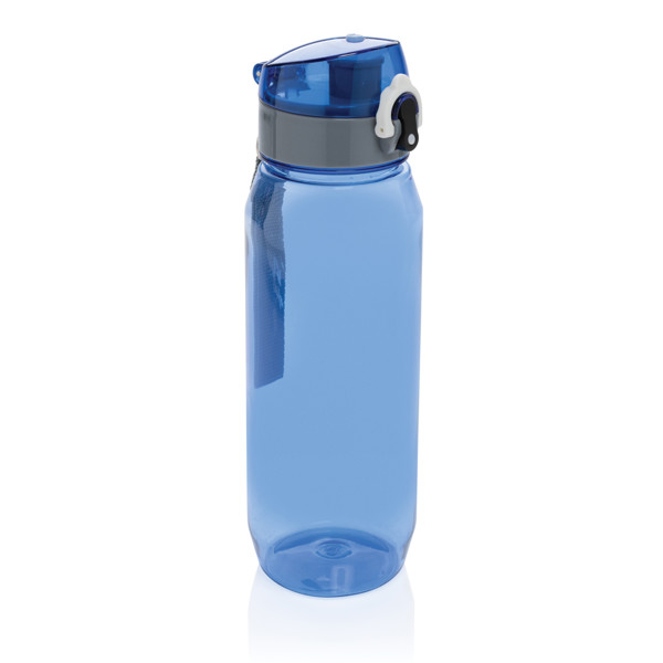 Bouteille d'eau étanche 800ml en PET recyclé RCS Yide - Bleu