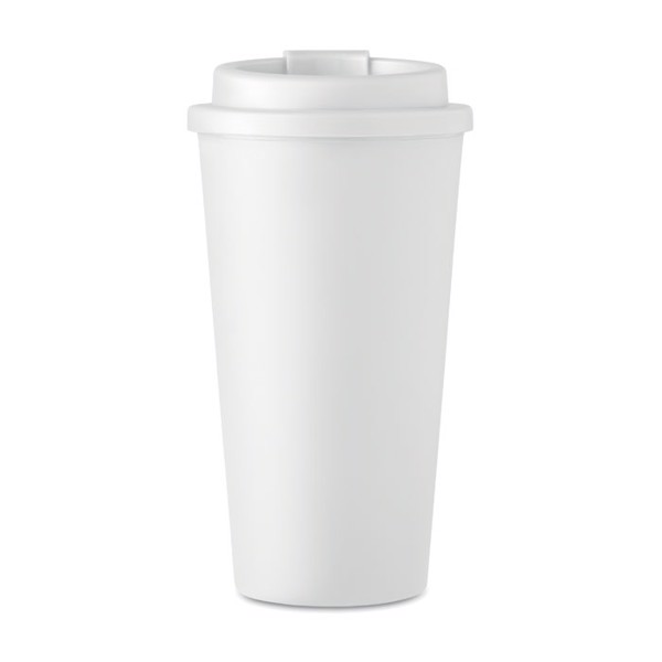 Double wall tumbler 450 ml Tuesday - White