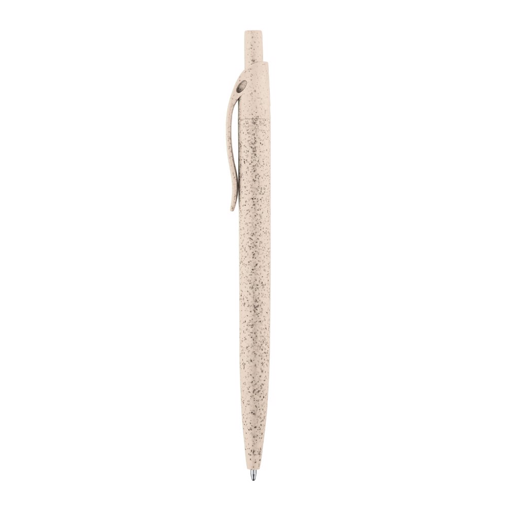CAMILA. Kuličkové pero z pšeničné slámy a ABS - Světlá Přírodní
