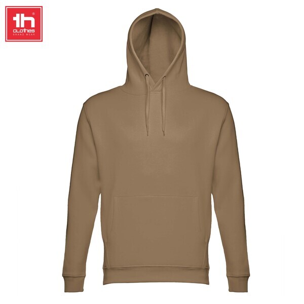 Sweatshirt com capuz - castanho claro