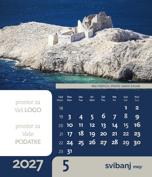 Stolni CD kalendar – Ljepote hrvatske