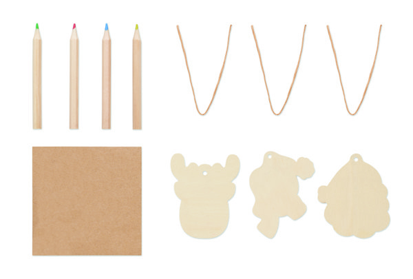 Drawing wooden ornaments set Funcool