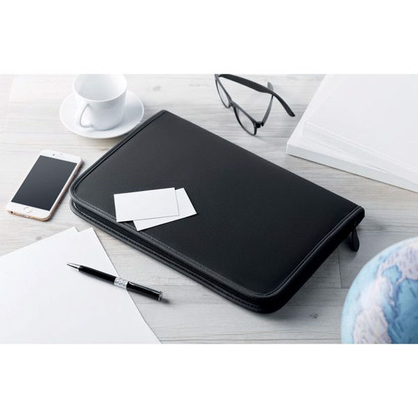 Prime A4 conference folder, recycled paper notepad