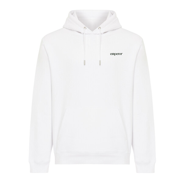 Mikina s kapucí IQONIQ Joshua z recyklované bavlny - Recycled White / S