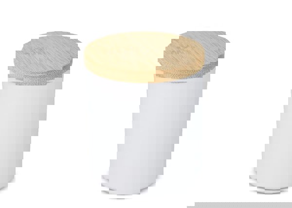 Bhakti scented plant based candle in recycled aluminium jar - White