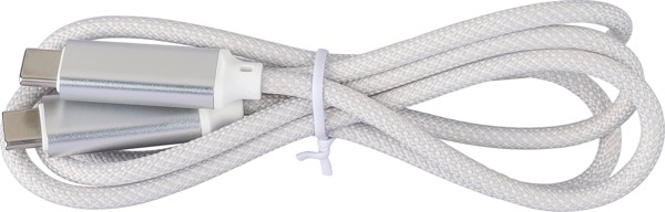 Latauskaapeli Claudia Valkoinen