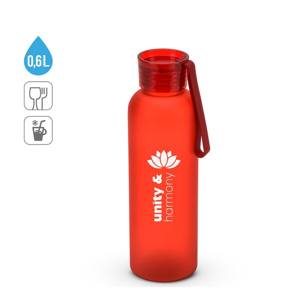 RIO rPET. Recikliranog PET (100% rPET) boca s mat završnom obradom 600 mL - Transparent
