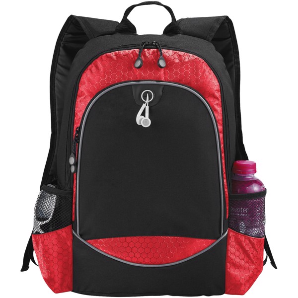 Benton 15" Laptop-Rucksack 15L - schwarz / rot