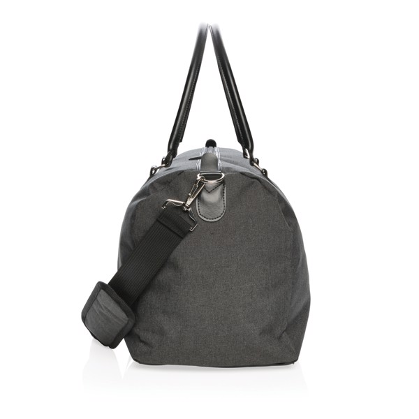 Vikend torba Xd Collection, USB A vhod, 600D poliester - Črna