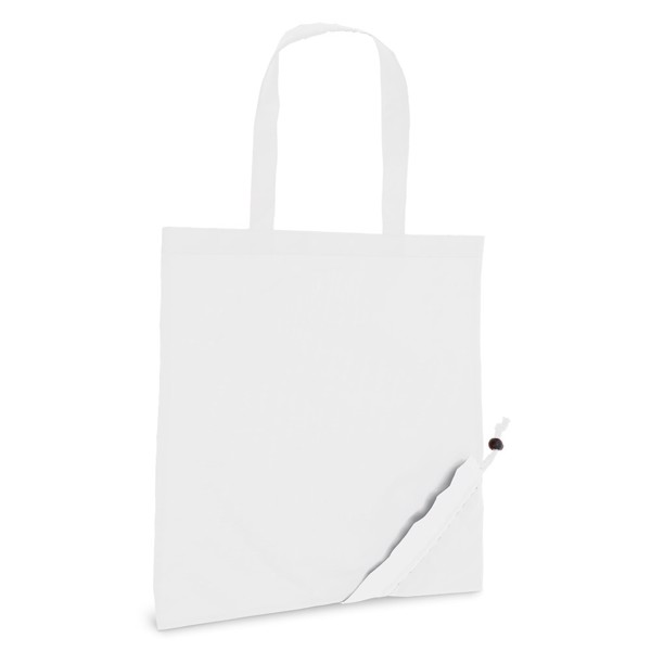 SHOPS. Sac pliable 190T - Blanc