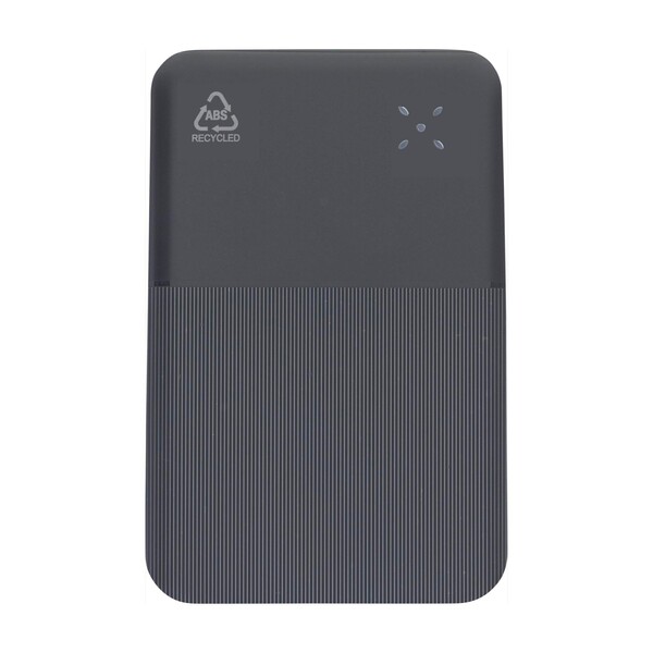 Power bank Tavi | Recycled | 10,000 mAh - black