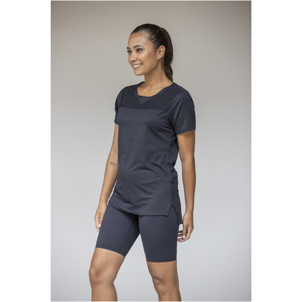 T-shirt Borax à manches courtes et en cool fit recyclé GRS pour femme - Blanc / S