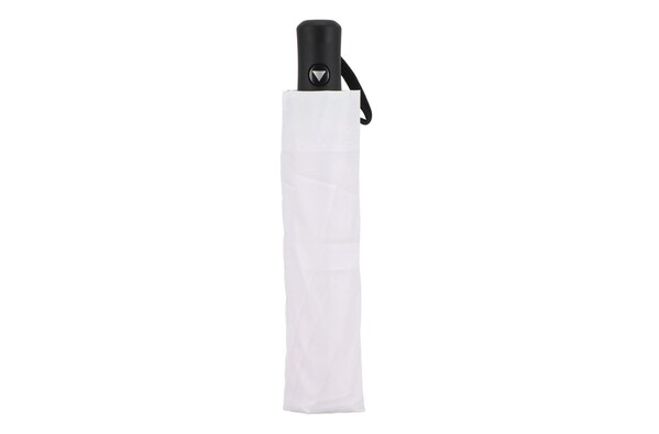 Daintree 190T Pongee 21.5" Foldbar vindtæt paraply Auto open - Hvid