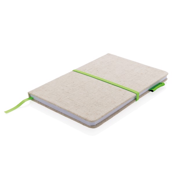 Carnet A5 à couverture en jute