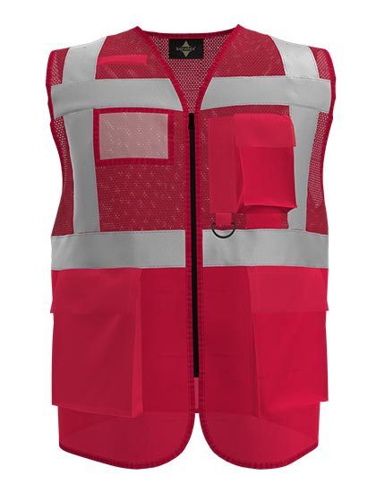 Multifunctional Hi-Vis Mesh-Vest Athens - Red / S