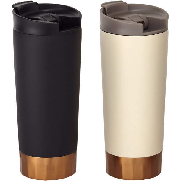 Bicchiere Peeta con isolamento sottovuoto in rame da 500 ml - Cromato