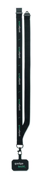 Lanyard porta telefono Ameste - Nero