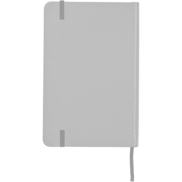 Bloco de notas A5 com capa dura "Classic" - Prateado