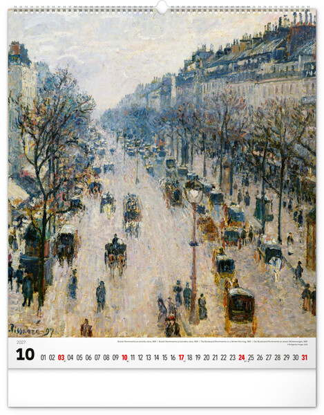 Notique Nástěnný Kalendář Impresionismus 2027, 48 x 56 cm