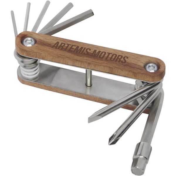 Fixie 8-function wooden bicycle multi-tool