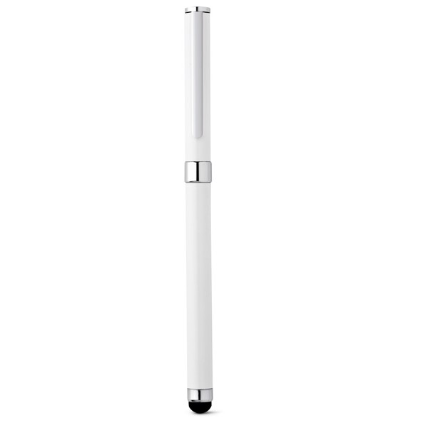 TOUCH. Stainless steel roller ball with touch tip - White