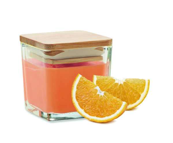 Bougie parfumée carrée 50gr Pila - Orange