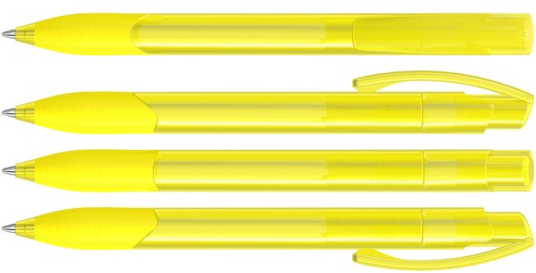 OMEGA grip transparent guľôčkové pero - Žltá