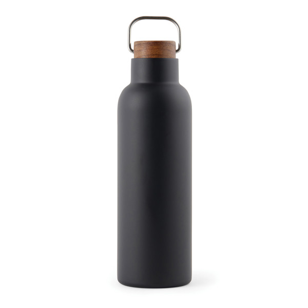 VINGA Ciro vákuová fľaša z rec. ocele RCS 800 ml - Čierna