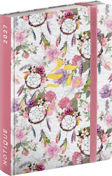 Notique Týdenní Diář Do Kabelky Lapač Snů 2027, 9,8 x 14,5 cm - Východní