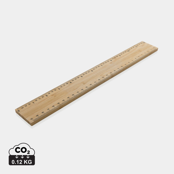 Timberson ravnilo iz bambusa 30 cm, debeline 6 mm, dvostransko
