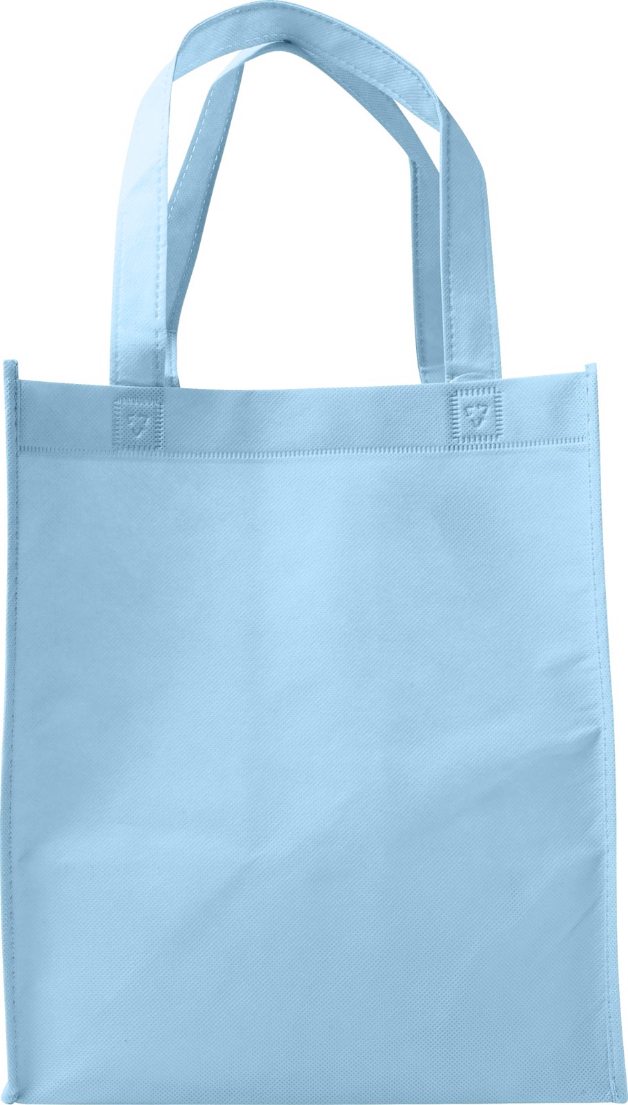 Nonwoven (80 gr/m²) shopping bag. - Light Blue