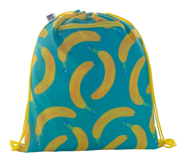 Sac piscine CreaDraw Zip RPET - Jaune / Blanc