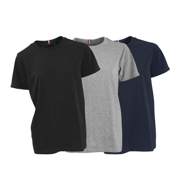 T-Shirt femme coton bio 170g LUCIENNE - gris chiné / S