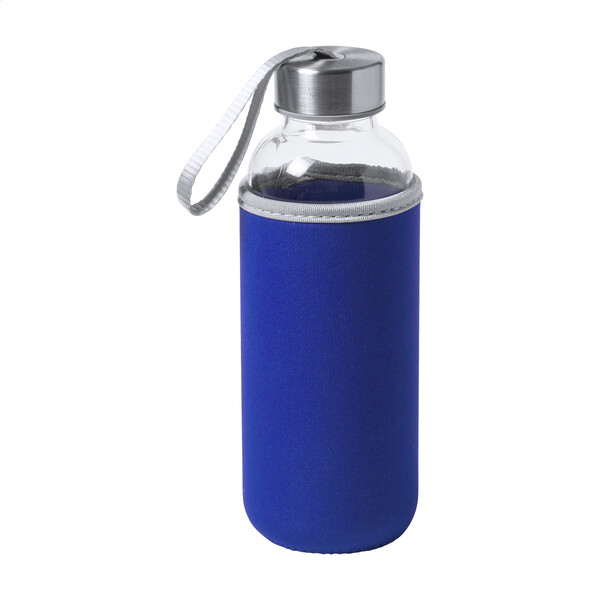 Bouteille en verre Ganga - Bleu