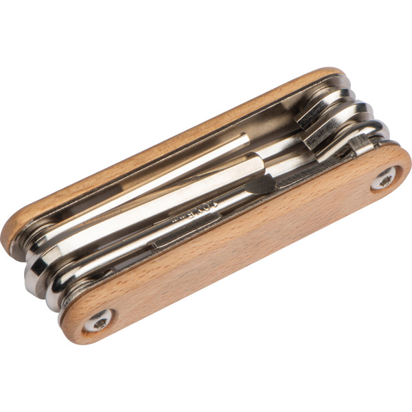 Bicycle Tool in wooden casing ROBERTA - Beige