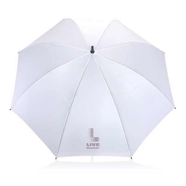 30" Impact AWARE™ RPET 190T Storm proof umbrella - White