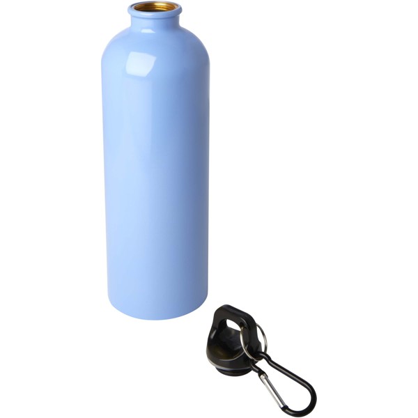 Oregon 750 ml flaske af genvundet RCS certificeret rustfrit stål med karabinhage - Cloud Blue