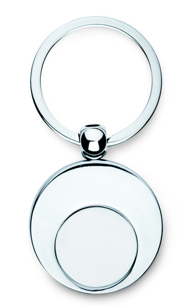 Metal key ring with token Euring