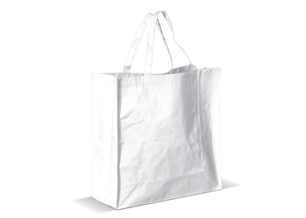 Laminated PP woven bag - White