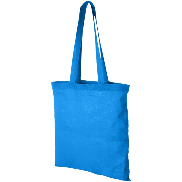 Sac shopping coton Carolina 100 gr/m² 7L - Bleu process