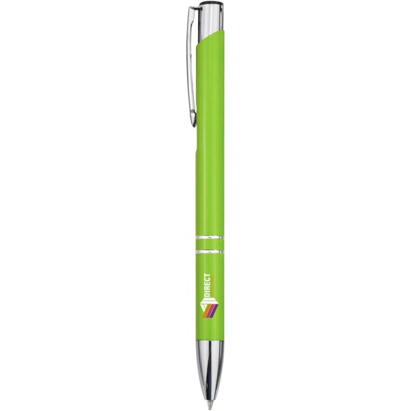 Penna a sfera in alluminio riciclato Moneta (inchiostro blu) - Lime