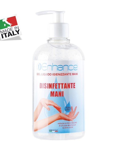 Gel igienizzante mani 500ml tappo dispenser