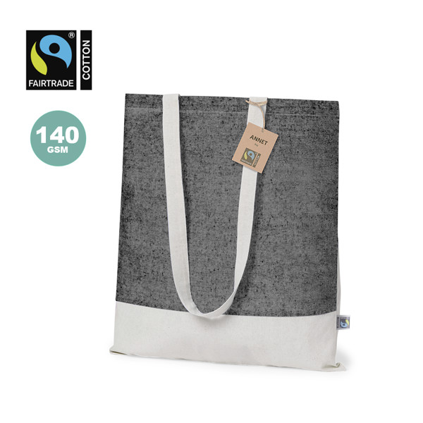 Bolsa Annet Fairtrade - Negro