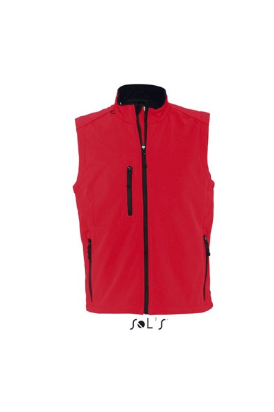 Sol's Rallye Men - Αμάνικο μπουφάν Softshell χωρίς μανίκια - Pepper Red / XL