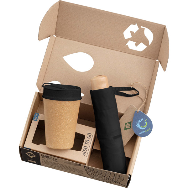 FARE® Set ÖkoBrella To Go - Schwarz Ws