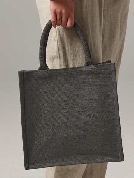 Jute Midi Tote - Graphite Grey / Graphite Grey