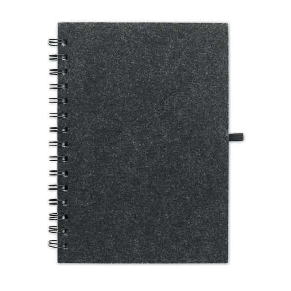 A5 RPET felt cover notebook Ringfelt